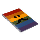 Carnet personnalisé Mustache Pride (Côté Droit)