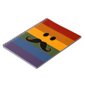 Carnet personnalisé Mustache Pride (Côté gauche)