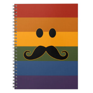 Carnet personnalisé Mustache Pride