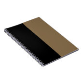 Carnet PERSONNALISÉ Noir & Or (Côté Droit)