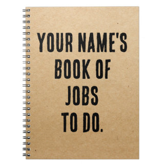 Carnet personnalisé nom personnalisé carnet spiral