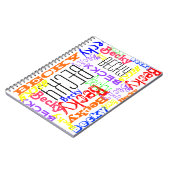 Carnet Personnalisé Nom personnalisé Collage coloré (Côté gauche)