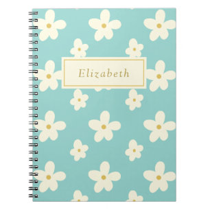 Carnet Personnalisé Nom Personnalisé Fleur Fleur Fleur Fl