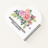 Carnet Personnalisé Nom Photo Oeuvre d'art Bureau de l'éc (Dos)