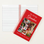 Carnet Personnalisé Nous Vous Aimons Grand-mère | Rouge 8 (À l'intérieur)