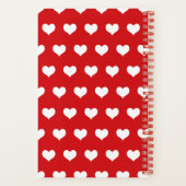 Carnet Personnalisé Nous Vous Aimons Grand-mère | Rouge 8 (Verso)