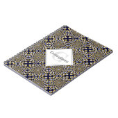 Carnet Personnalisé Nous Vous Regardons Marine & Or Carre (Côté gauche)