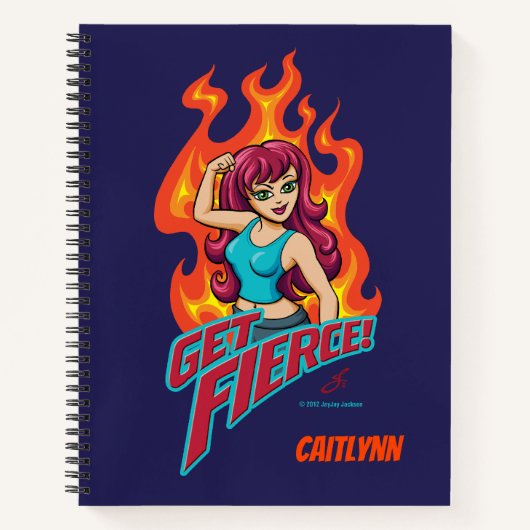 Carnet Personnalisé Obtenir Fierce Girl (Devant)
