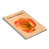 Carnet personnalisé Orange Tulip (Côté Droit)