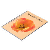 Carnet personnalisé Orange Tulip (Côté gauche)