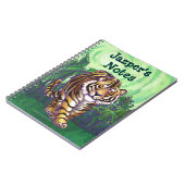 Carnet personnalisé par art de tigre (Côté gauche)