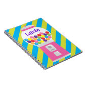 Carnet personnalisé par machine rose de Gumball (Côté Droit)