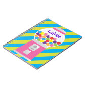 Carnet personnalisé par machine rose de Gumball (Côté gauche)