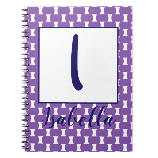Carnet Personnalisé par nom/ initial (Devant)