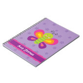 Carnet personnalisé par papillon coloré (Côté gauche)