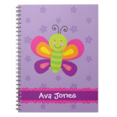 Carnet personnalisé par papillon coloré (Devant)