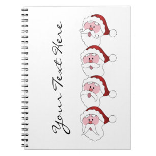 carnet personnalisé père Noël Mustaches