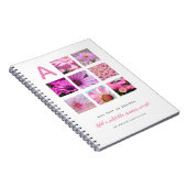 Carnet personnalisé Photos Modèle Texte initial (Côté Droit)