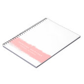 Carnet personnalisé Pink Watercolor Splash (Côté gauche)