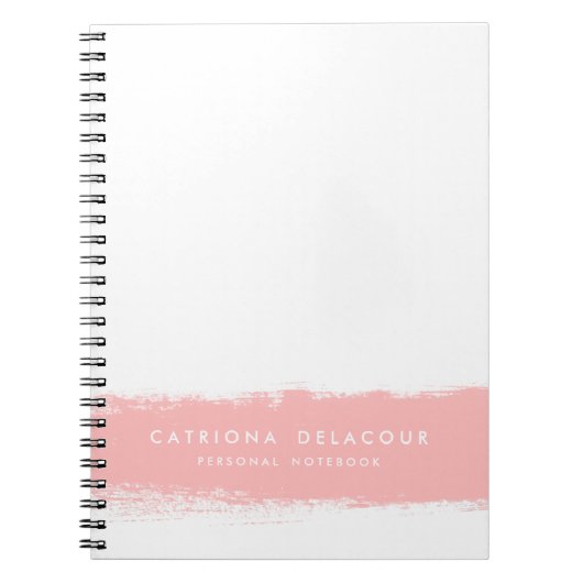 Carnet personnalisé Pink Watercolor Splash (Devant)