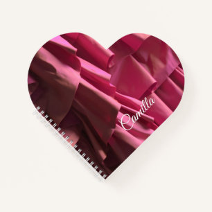 Carnet Personnalisé Pretty Rose Ruffles Motif Moderne
