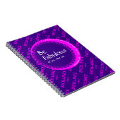Carnet Personnalisé Purple Rose Motivationnel ÊTRE FABULE (Côté Droit)