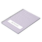 Carnet personnalisé Purple Simple Chevron (Côté gauche)