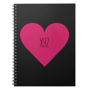 Carnet personnalisé Red Heart Valentine
