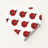 Carnet Personnalisé Red Ladybug moderne (Dos)
