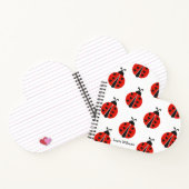 Carnet Personnalisé Red Ladybug moderne (Intérieur)