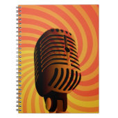 Carnet personnalisé Retro Microphone (Devant)