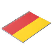 Carnet PERSONNALISÉ Rouge & Or (Côté gauche)