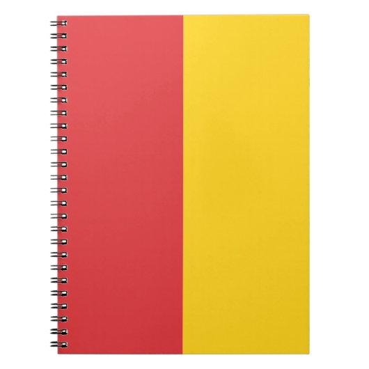 Carnet PERSONNALISÉ Rouge & Or (Devant)