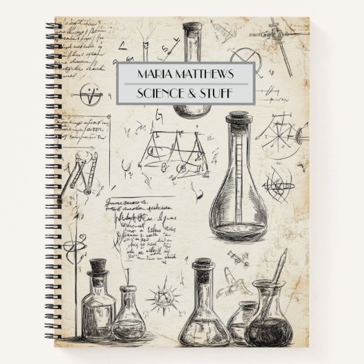 Carnet personnalisé Science et Stuff (Devant)