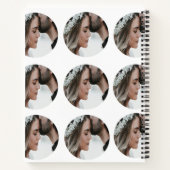 Carnet personnalisé simple ajouter circulaire photo colla (Dos)