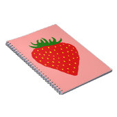Carnet personnalisé simple fraise (Côté Droit)