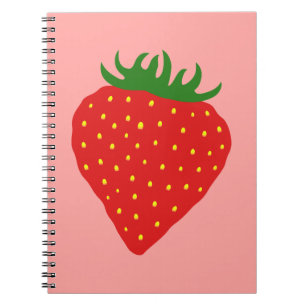 Carnet personnalisé simple fraise