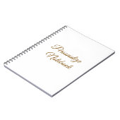 Carnet personnalisé simple professionnel (Côté gauche)