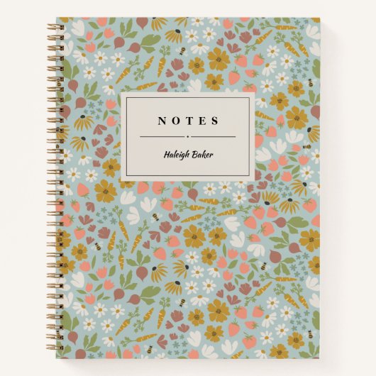Carnet personnalisé Spring Garden (Devant)
