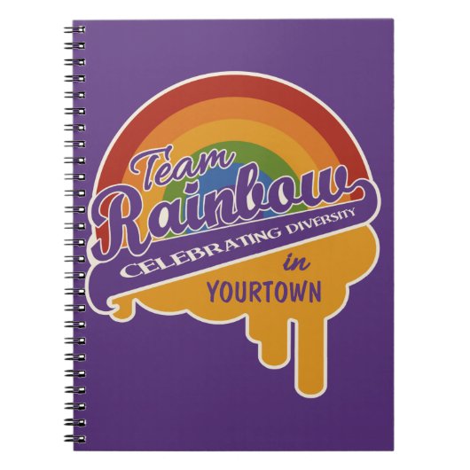 Carnet personnalisé Team Rainbow (Devant)