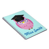 Carnet personnalisé tout professeur rose nommé de (Côté Droit)