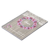 Carnet personnalisé Un jardin d'amour (Côté gauche)