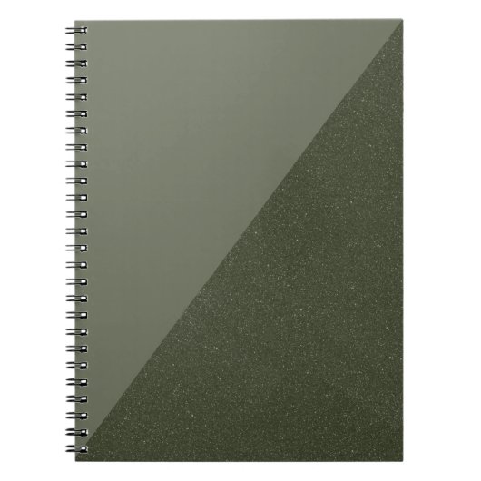 Carnet personnalisé vert de mousse diagonale (Devant)