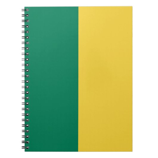 Carnet PERSONNALISÉ Vert & Or (Devant)