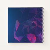 Carnet Personnalisé violet géométrique Simple moderne (Dos)