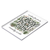 Carnet Personnalisée La Dame Plante folle (Côté gauche)