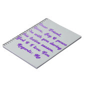 Carnet Personnaliser (Côté gauche)