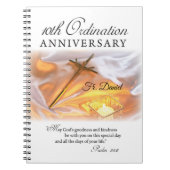 Carnet Personnaliser, 10e anniversaire d'ordination, Croi (Devant)