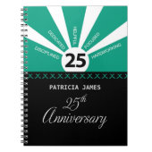 Carnet Personnaliser, 25e anniversaire de l'employé (Devant)