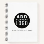Carnet Personnaliser Ajoutez Votre Propre Logo | Société (Devant)